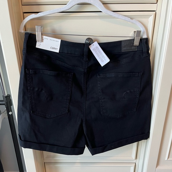 American Eagle black jean shorts, size 16, NWT - Picture 7 of 7